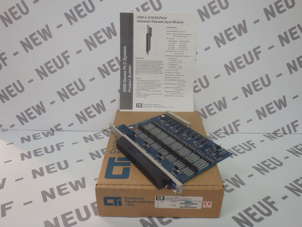 CONTROL TECHNOLOGY INC 901E-2589-A