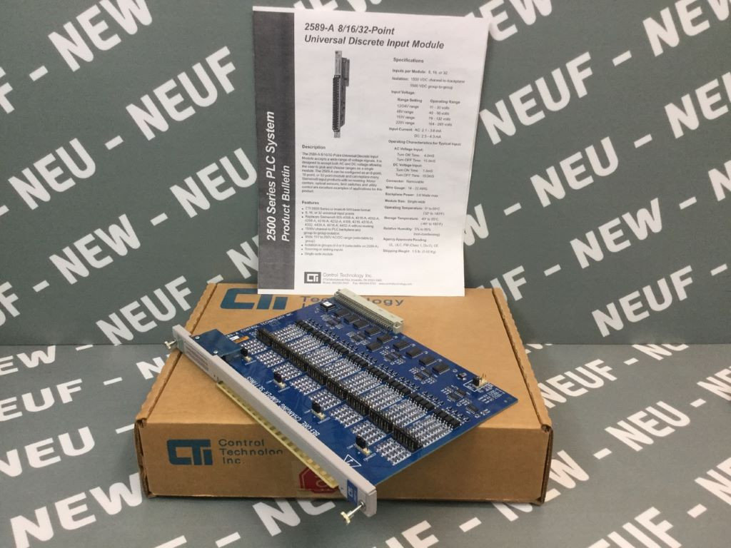 CONTROL TECHNOLOGY INC 901E-2589-A