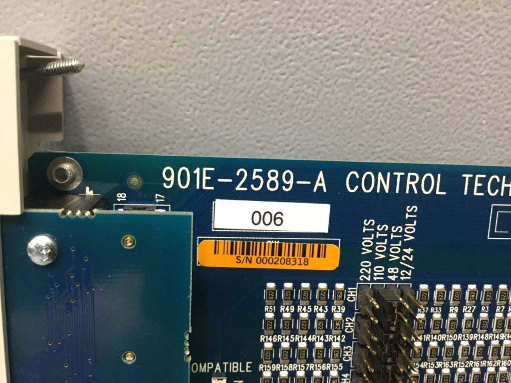 CONTROL TECHNOLOGY INC 901E-2589-A