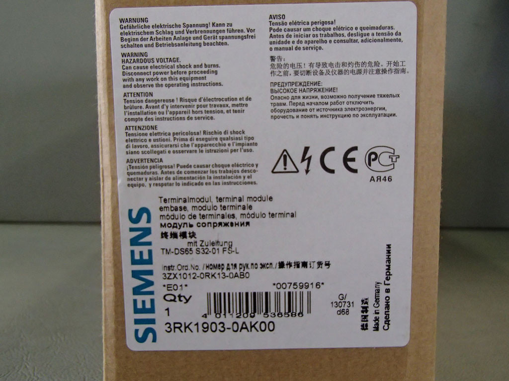 SIEMENS 3RK1903-0AK00