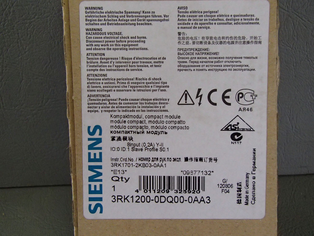 SIEMENS 3RK1200-0DQ00-0AA3