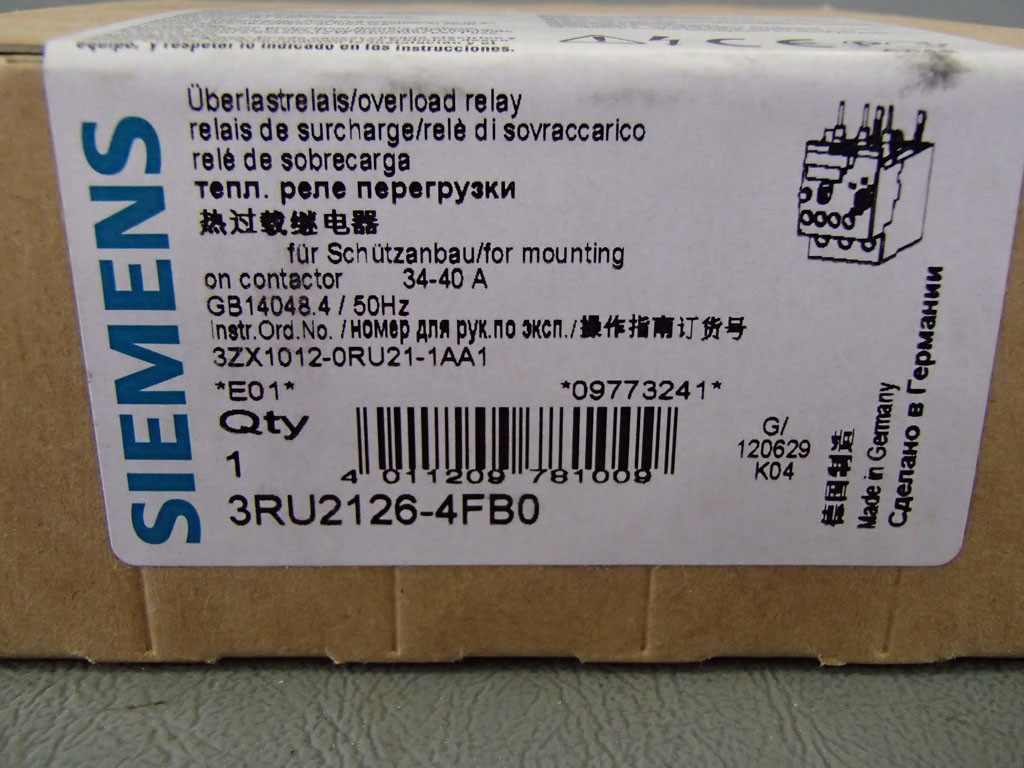 SIEMENS 3RU2126-4FB0
