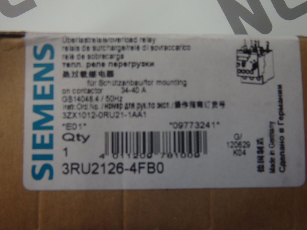 SIEMENS 3RU2126-4FB0