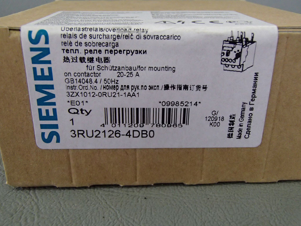 SIEMENS 3RU2126-4DB0