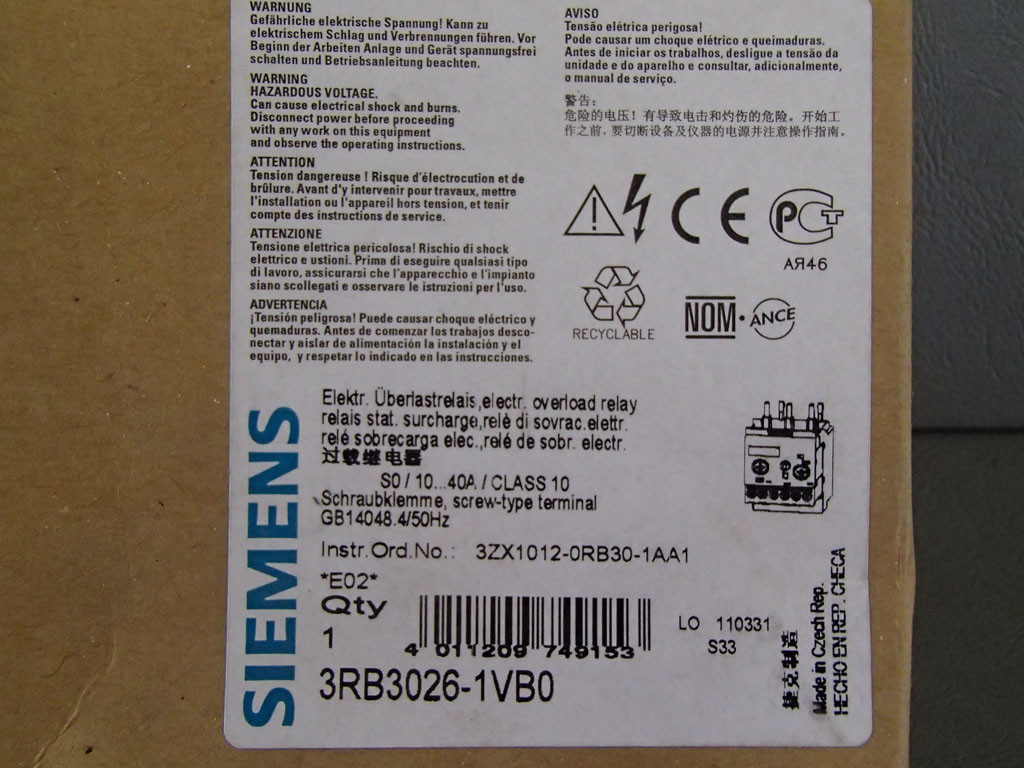 SIEMENS 3RB3026-1VB0