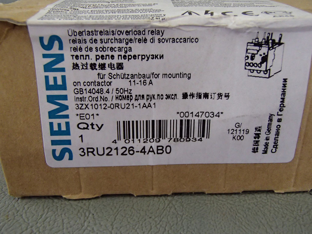 SIEMENS 3RU2126-4AB0