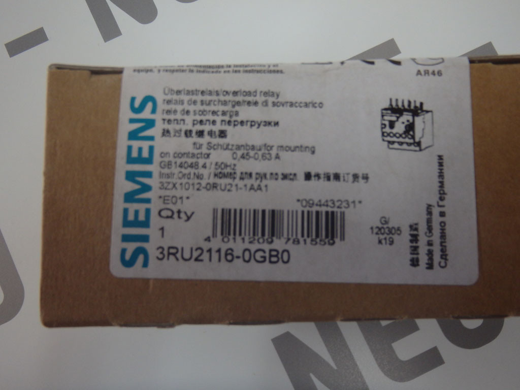 SIEMENS 3RU2116-0GB0