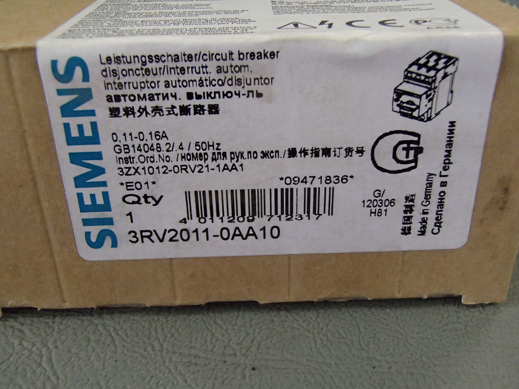 SIEMENS 3RV2011-0AA10