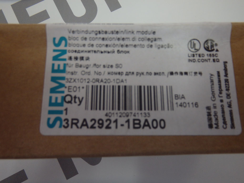 SIEMENS 3RA2921-1BA00