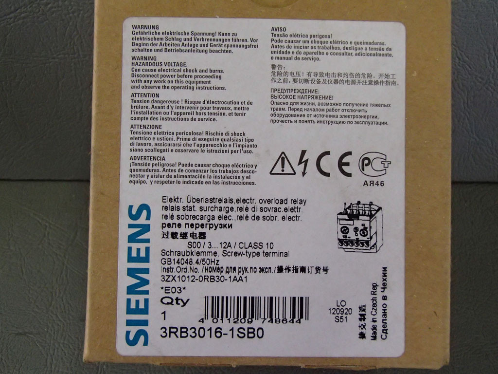 SIEMENS 3RB3016-1SB0