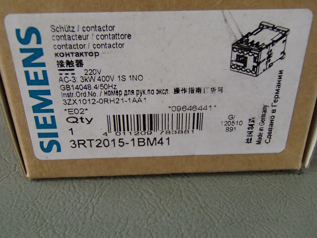 SIEMENS 3RT2015-1BM41