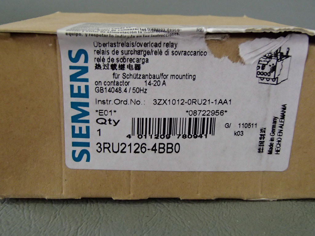 SIEMENS 3RU2126-4BB0