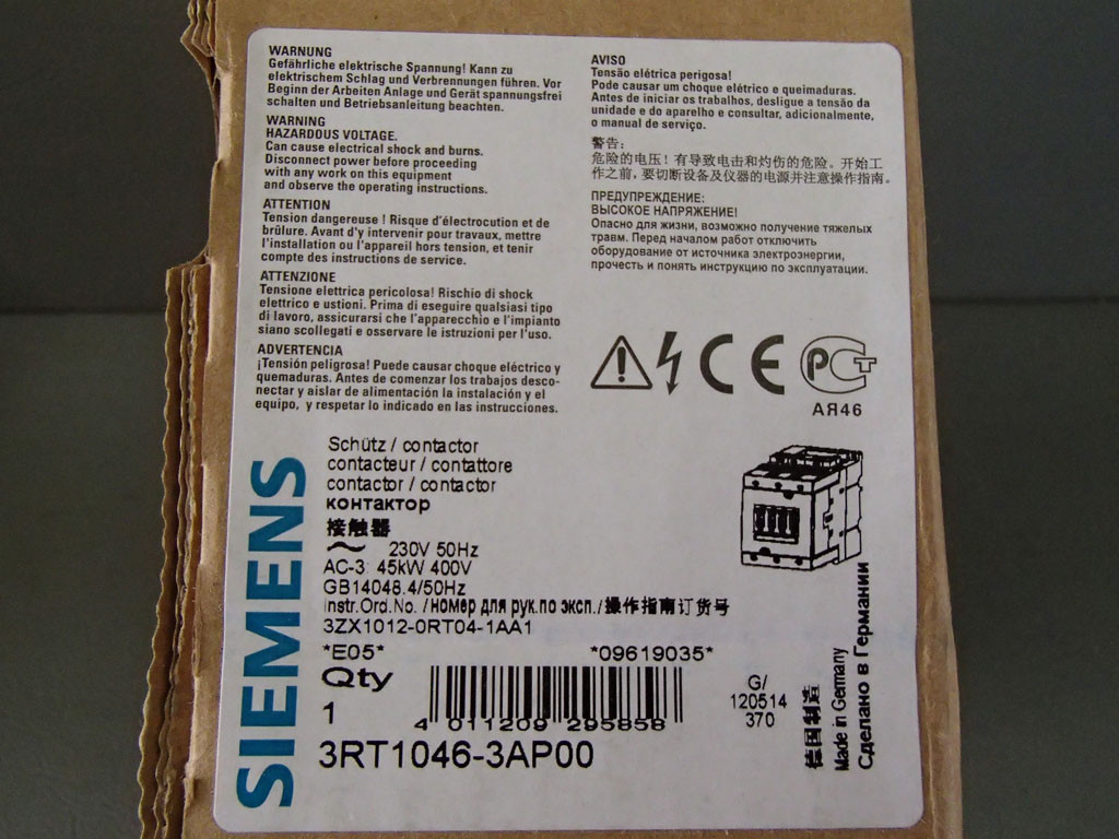 SIEMENS 3RT1046-3AP00