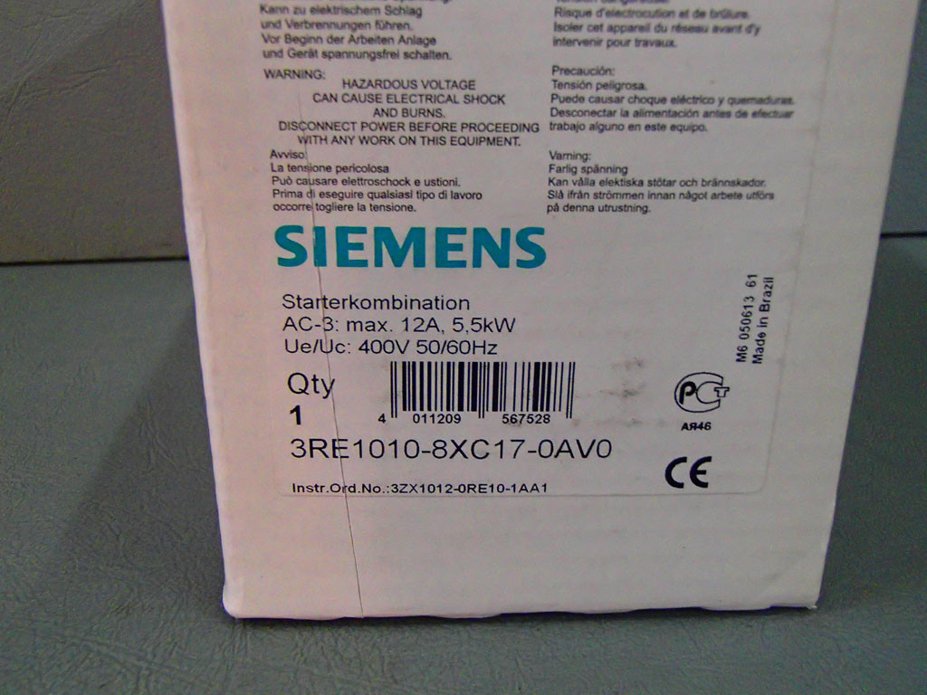 SIEMENS 3RE1010-8XC17-0AV0