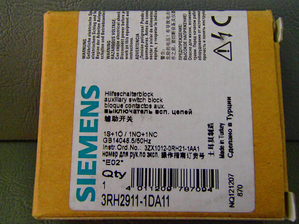 SIEMENS 3RH2911-1DA11