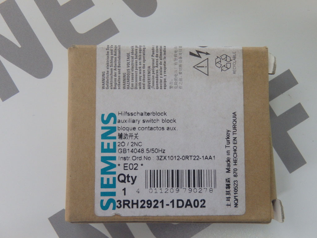 SIEMENS 3RH2921-1DA02