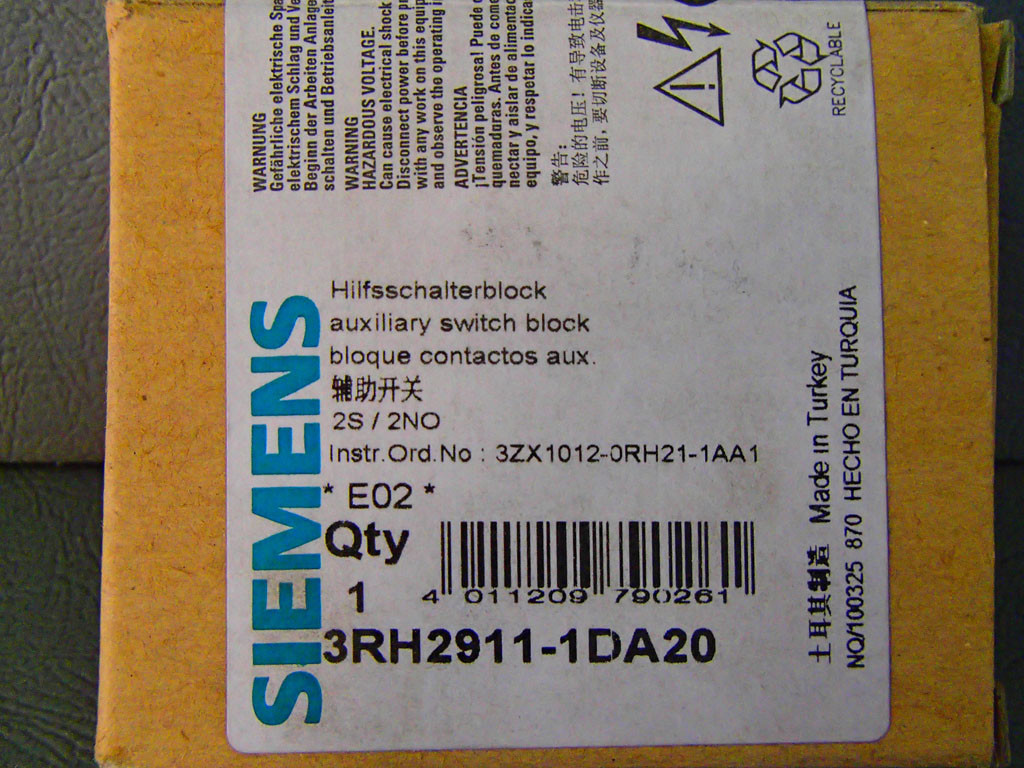SIEMENS 3RH2911-1DA20