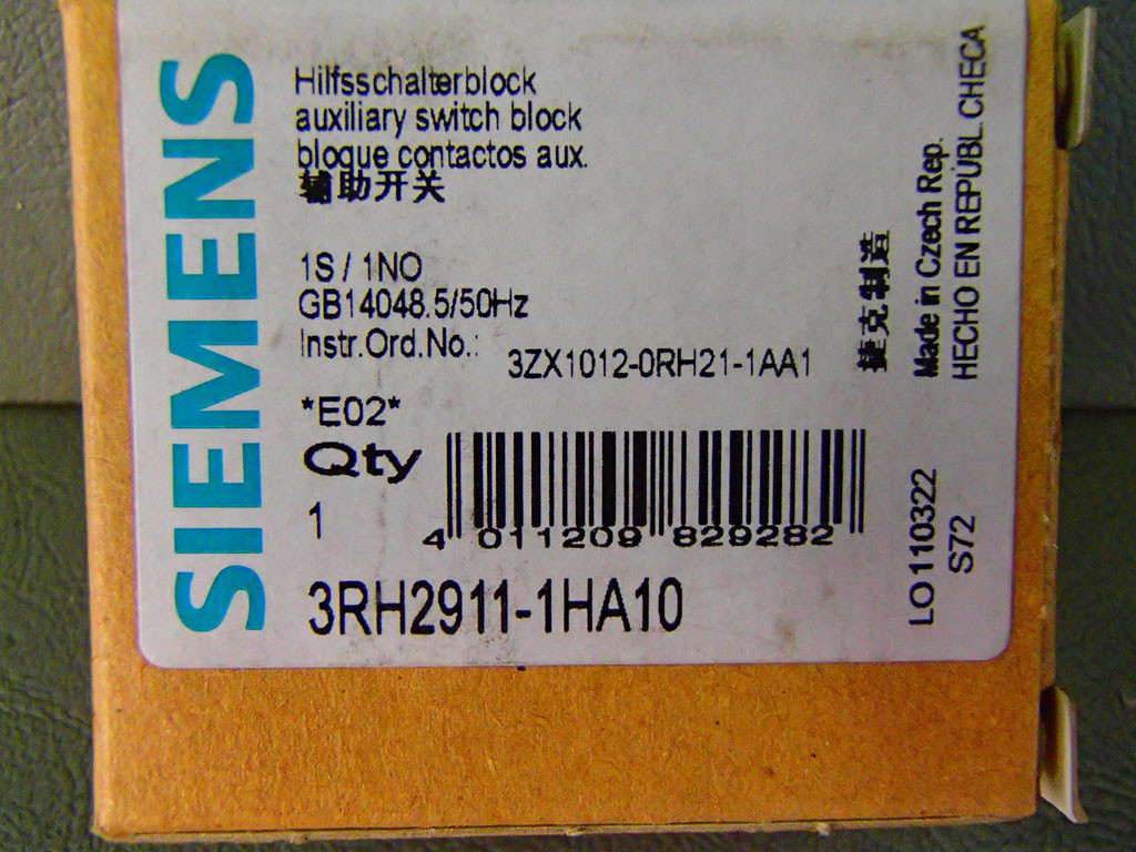SIEMENS 3RH2911-1HA10