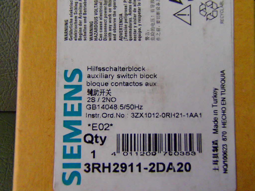 SIEMENS 3RH2911-2DA20