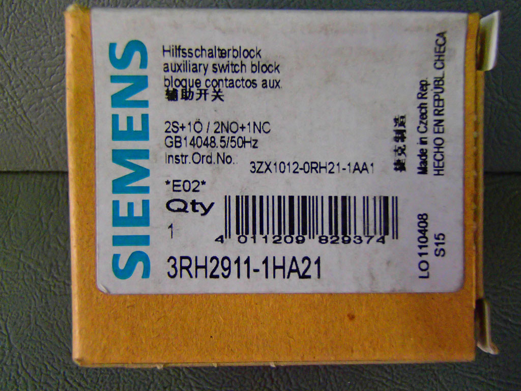 SIEMENS 3RH2911-1HA21