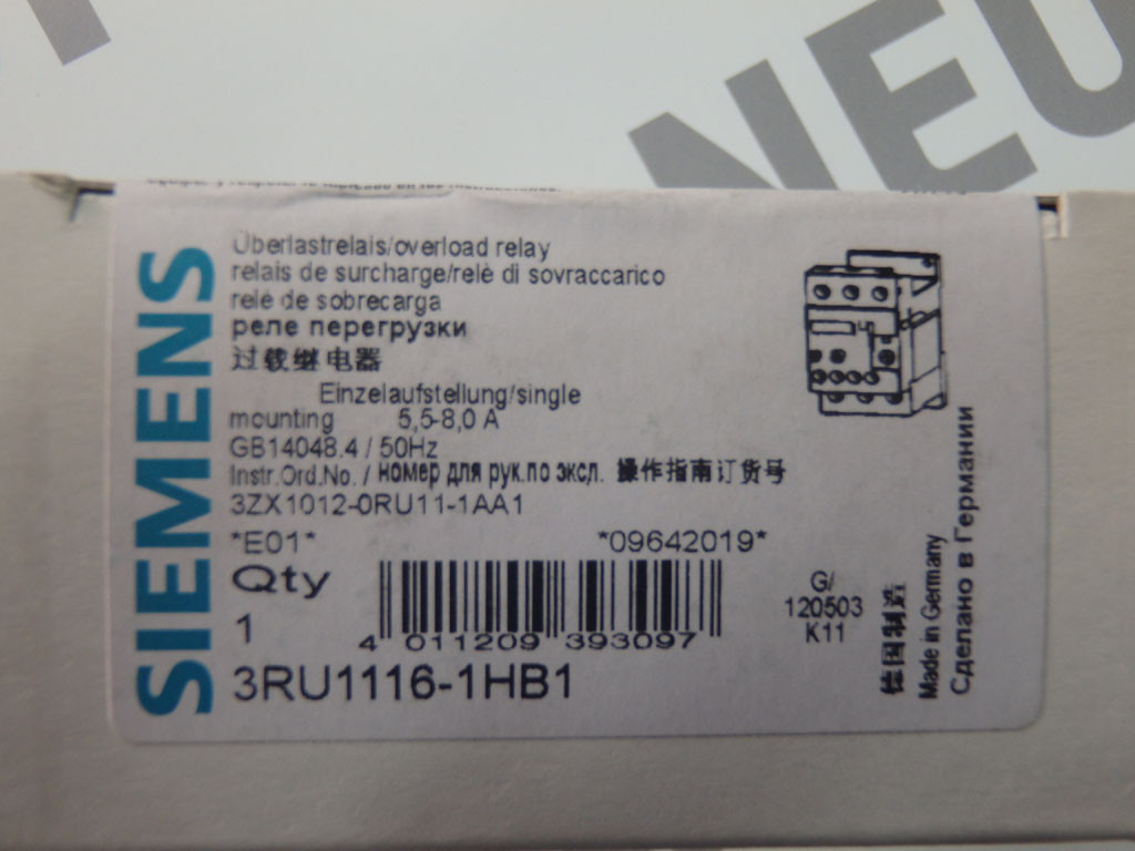 SIEMENS 3RU1116-1HB1
