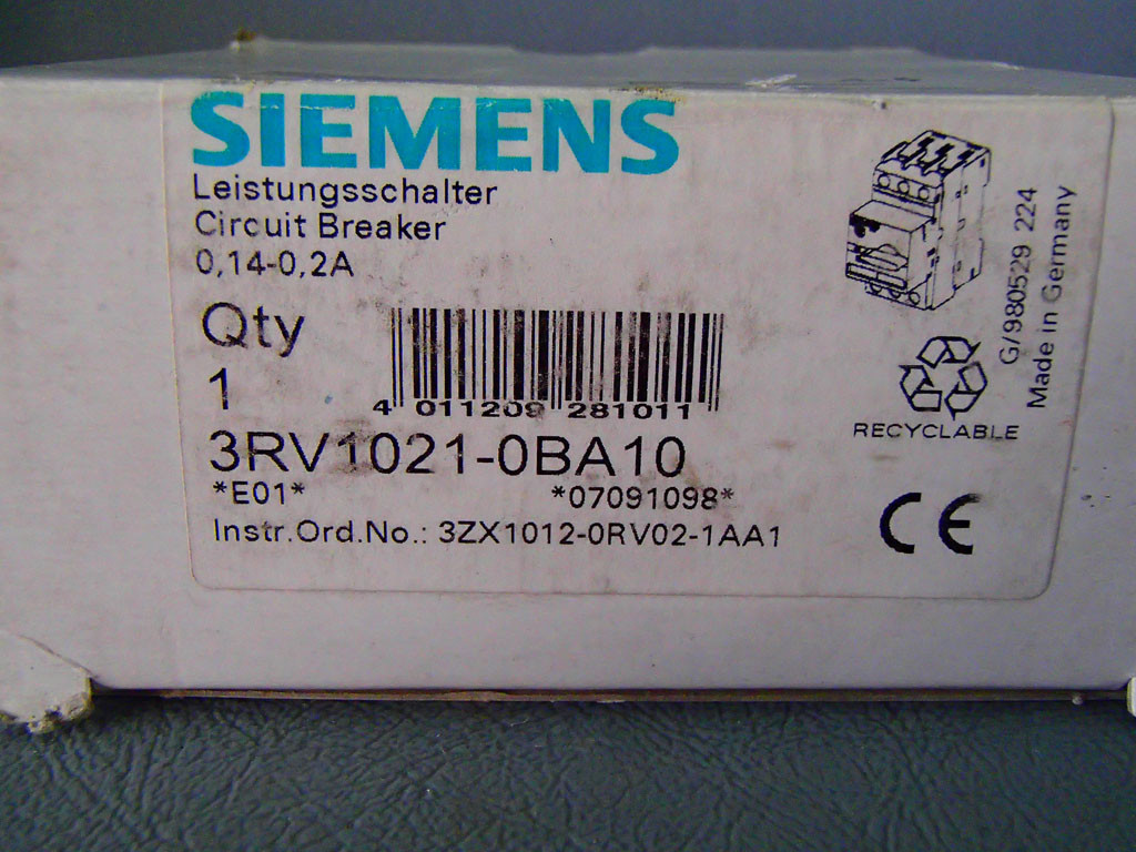 SIEMENS 3RV1021-0BA10