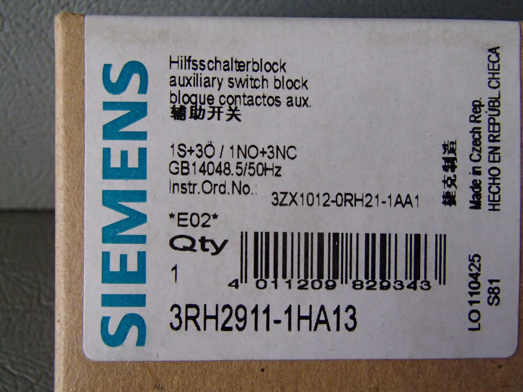 SIEMENS 3RH2911-1HA13