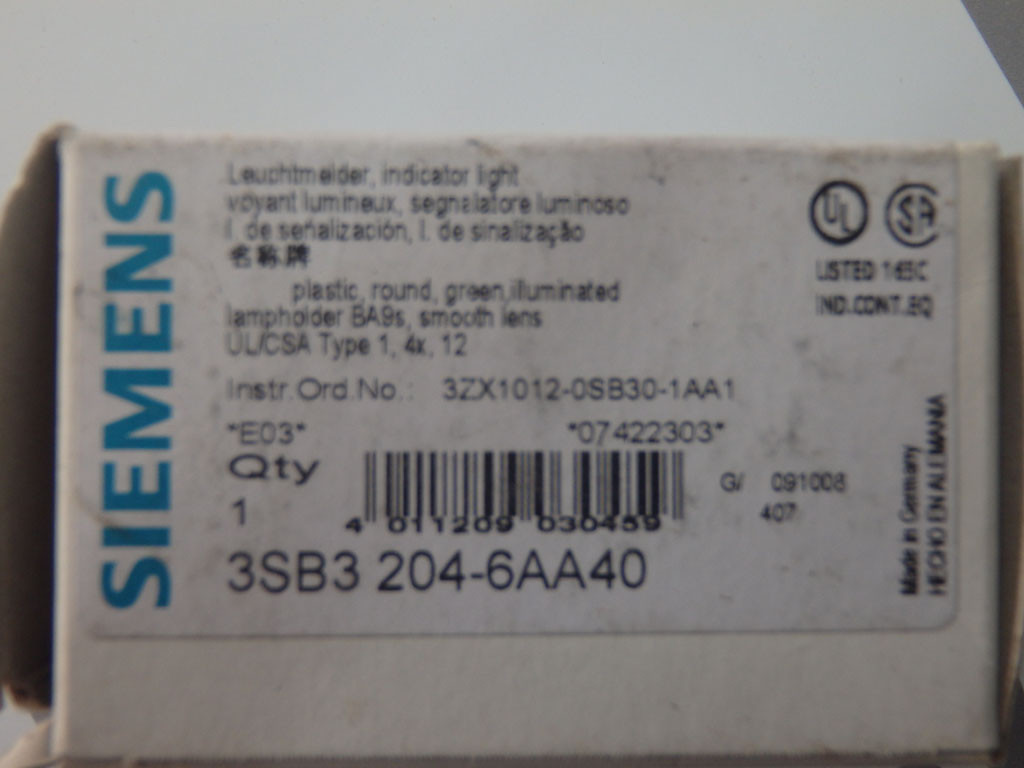 SIEMENS 3SB3204-6AA40