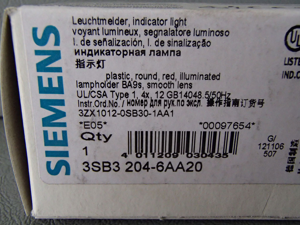 SIEMENS 3SB3204-6AA20