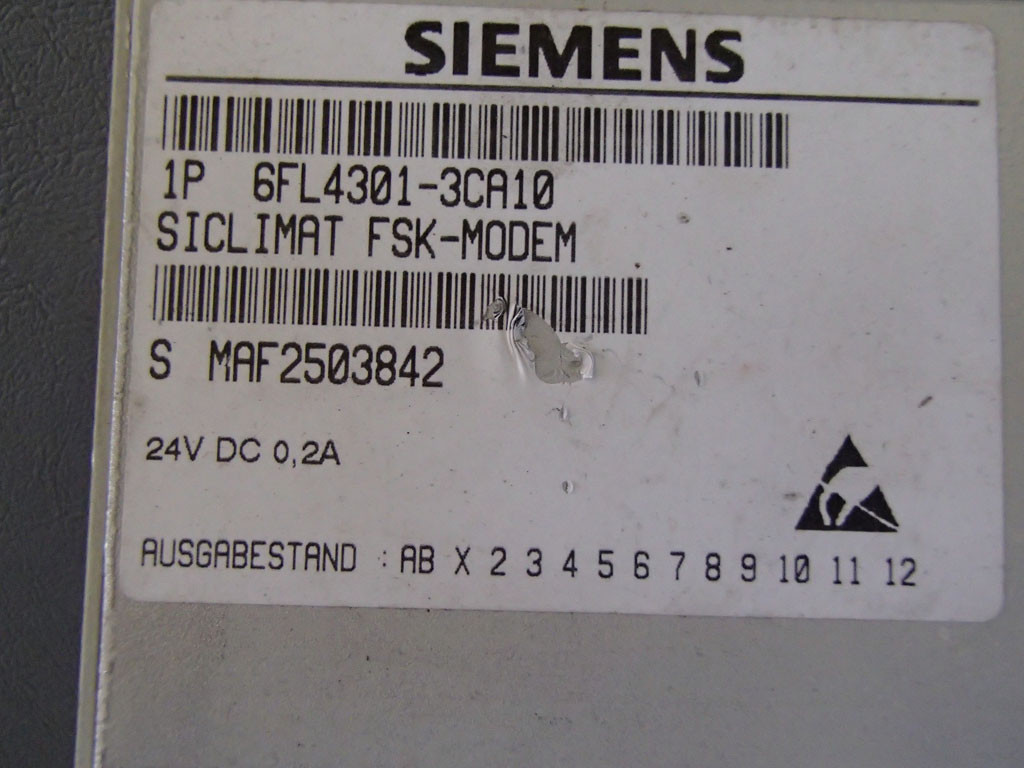 SIEMENS 6FL4301-3CA10