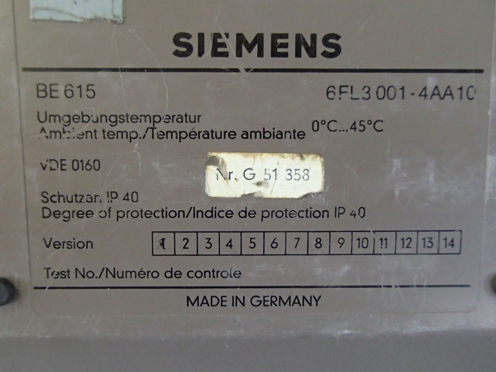 SIEMENS 6FL3001-4AA10