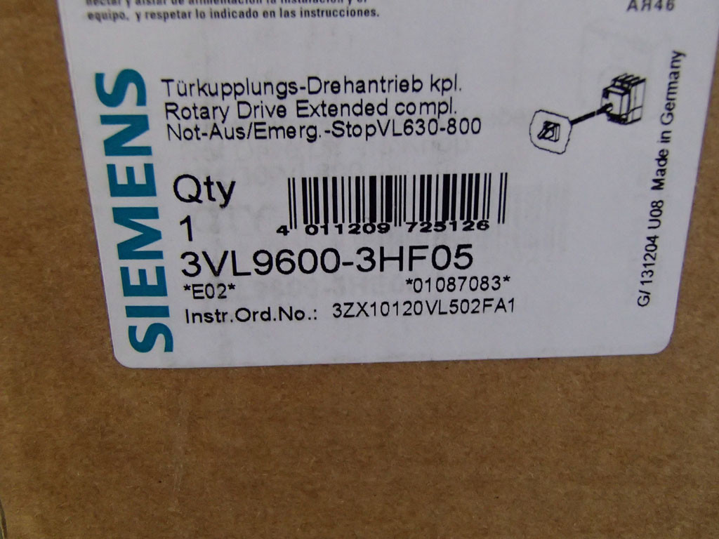 SIEMENS 3VL9600-3HF05