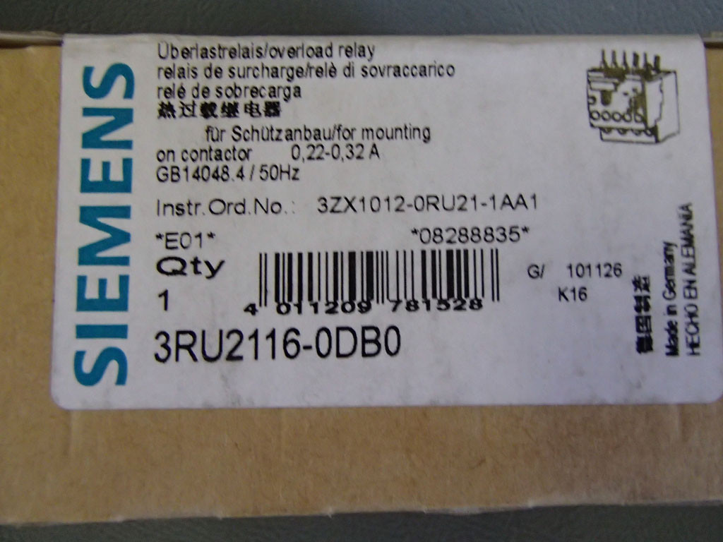 SIEMENS 3RU2116-0DB0
