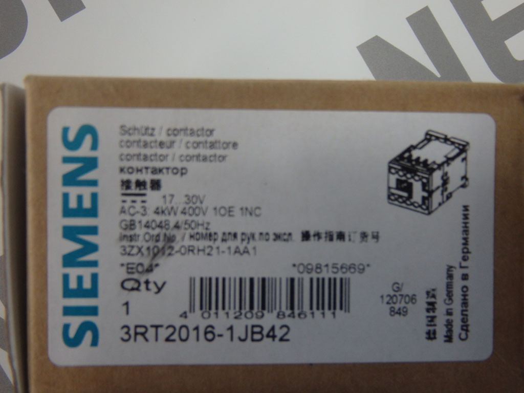 SIEMENS 3RT2016-1JB42
