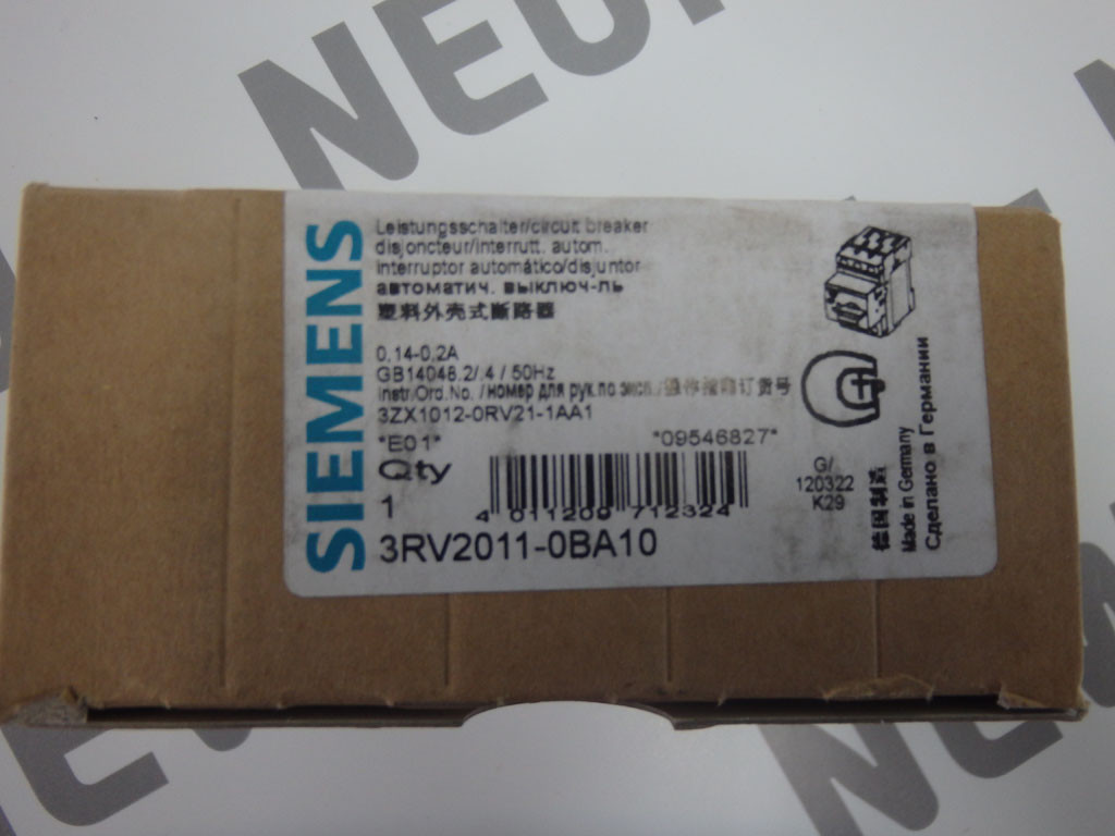 SIEMENS 3RV2011-0BA10