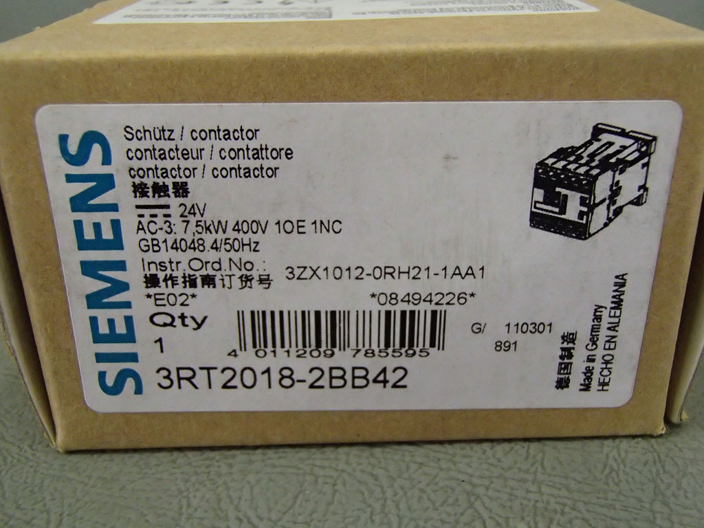 SIEMENS 3RT2018-2BB42