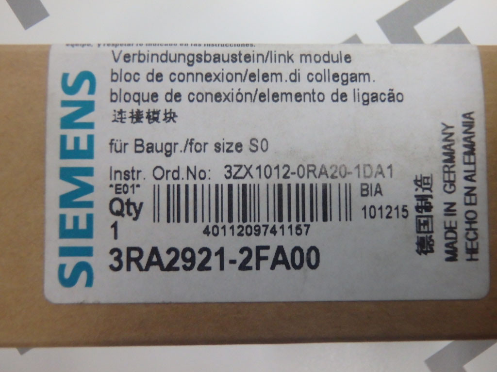 SIEMENS 3RA2921-2FA00