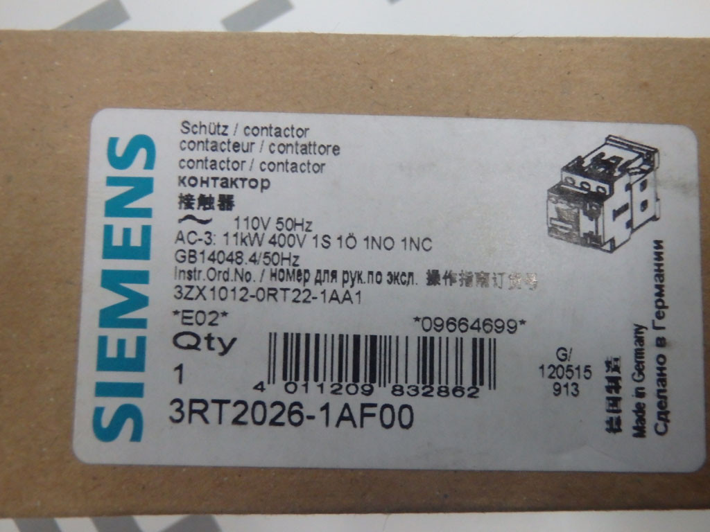 SIEMENS 3RT2026-1AF00