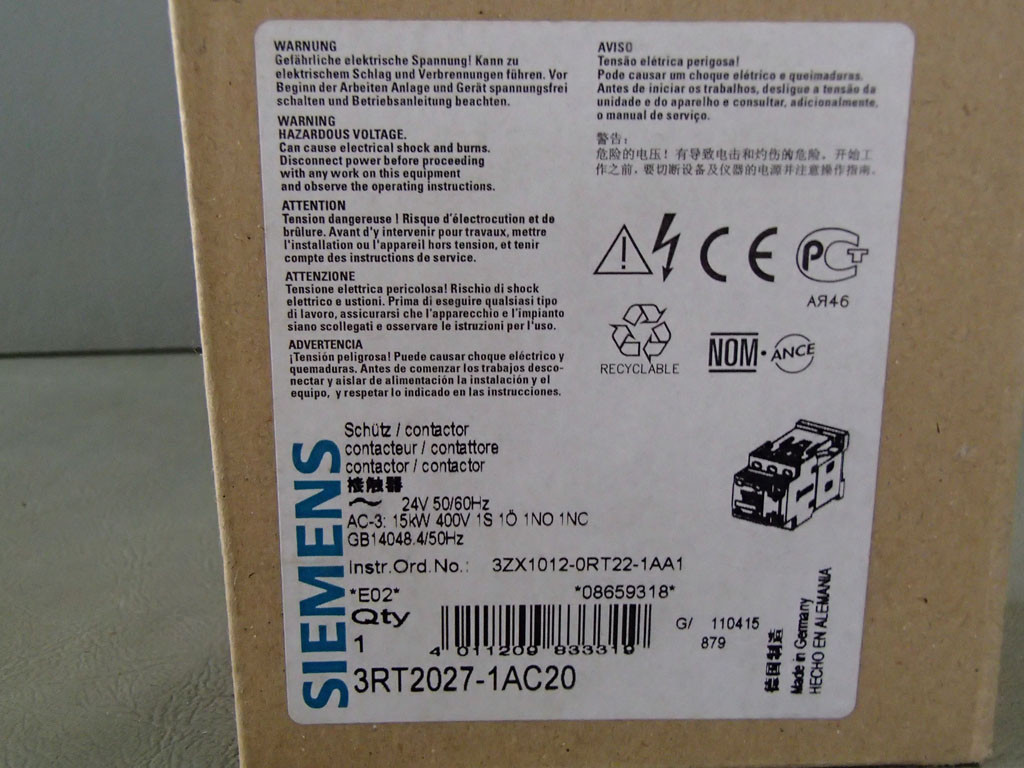 SIEMENS 3RT2027-1AC20
