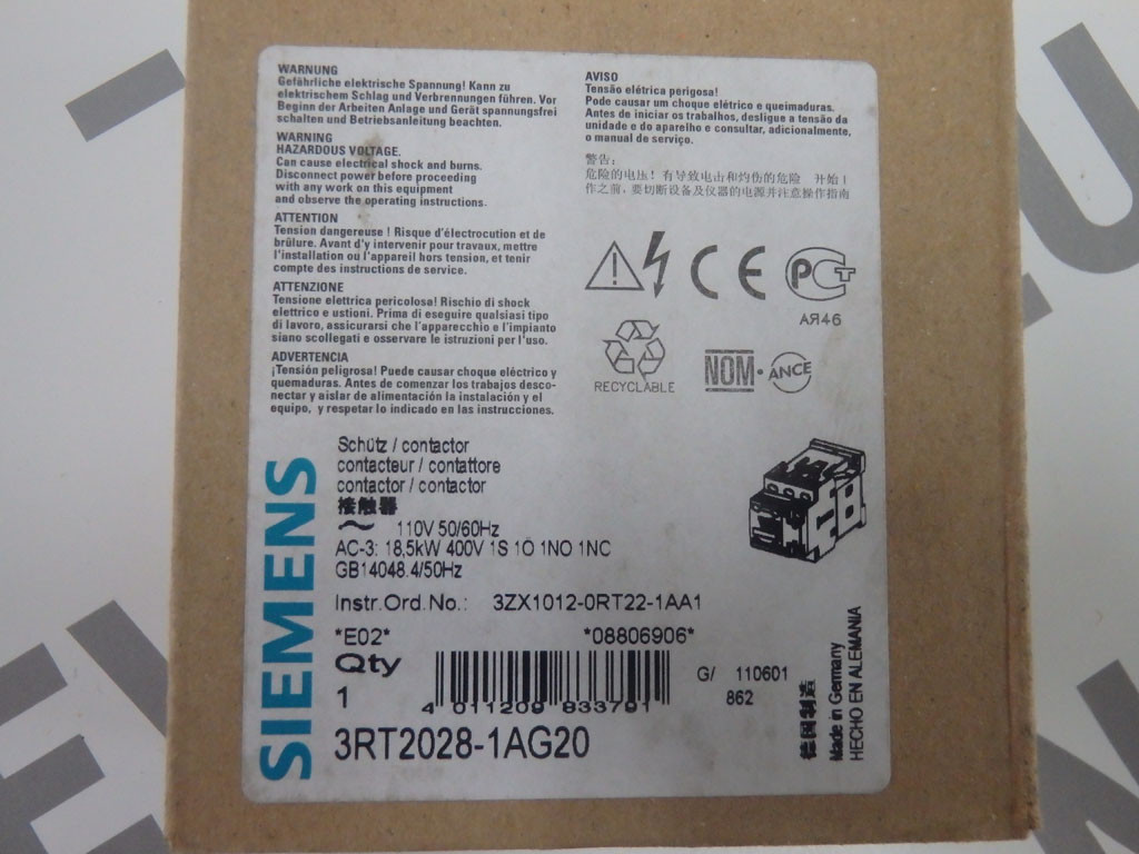SIEMENS 3RT2028-1AG20