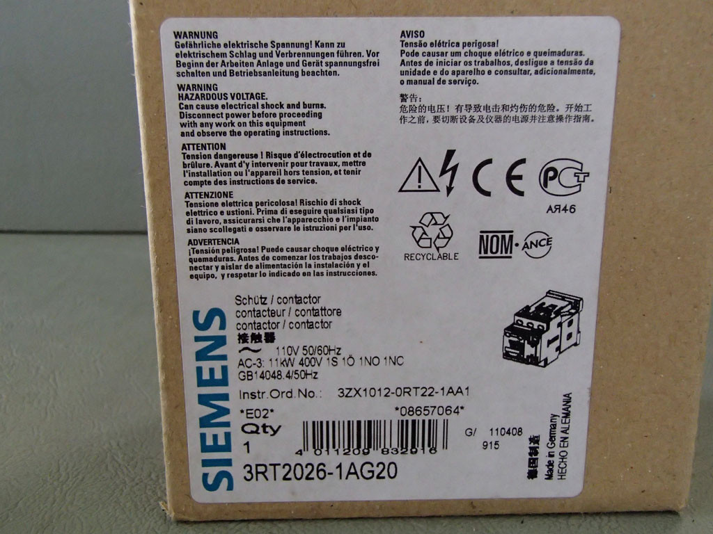 SIEMENS 3RT2026-1AG20