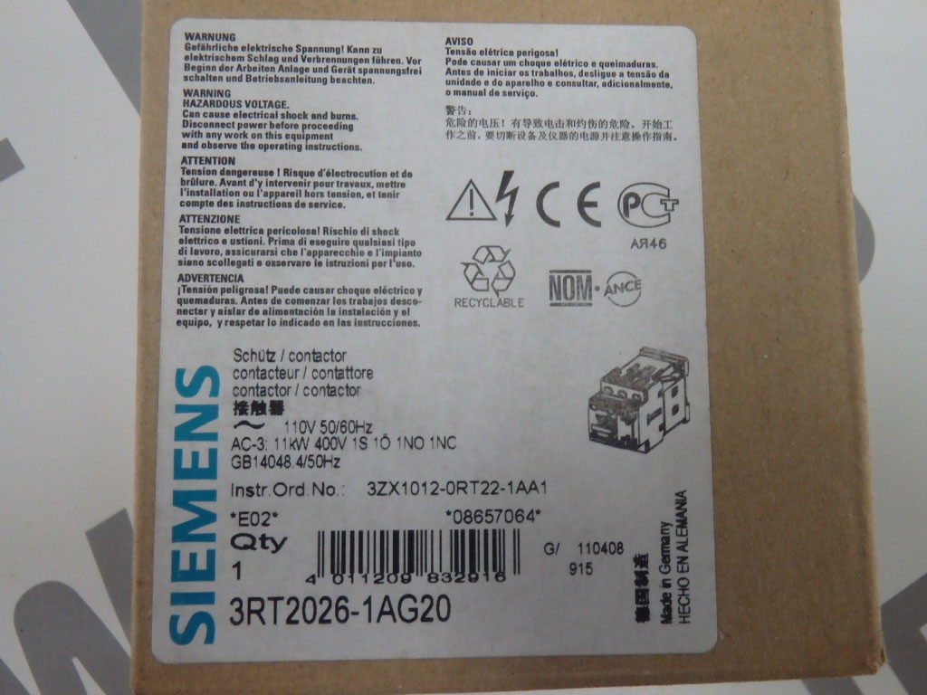 SIEMENS 3RT2026-1AG20
