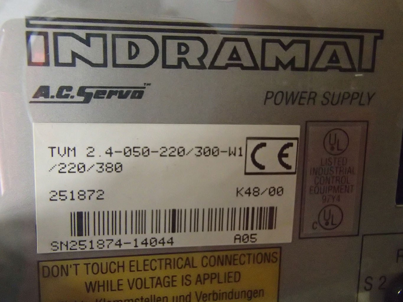 INDRAMAT TVM2.4-050-220/300-W1/220/380