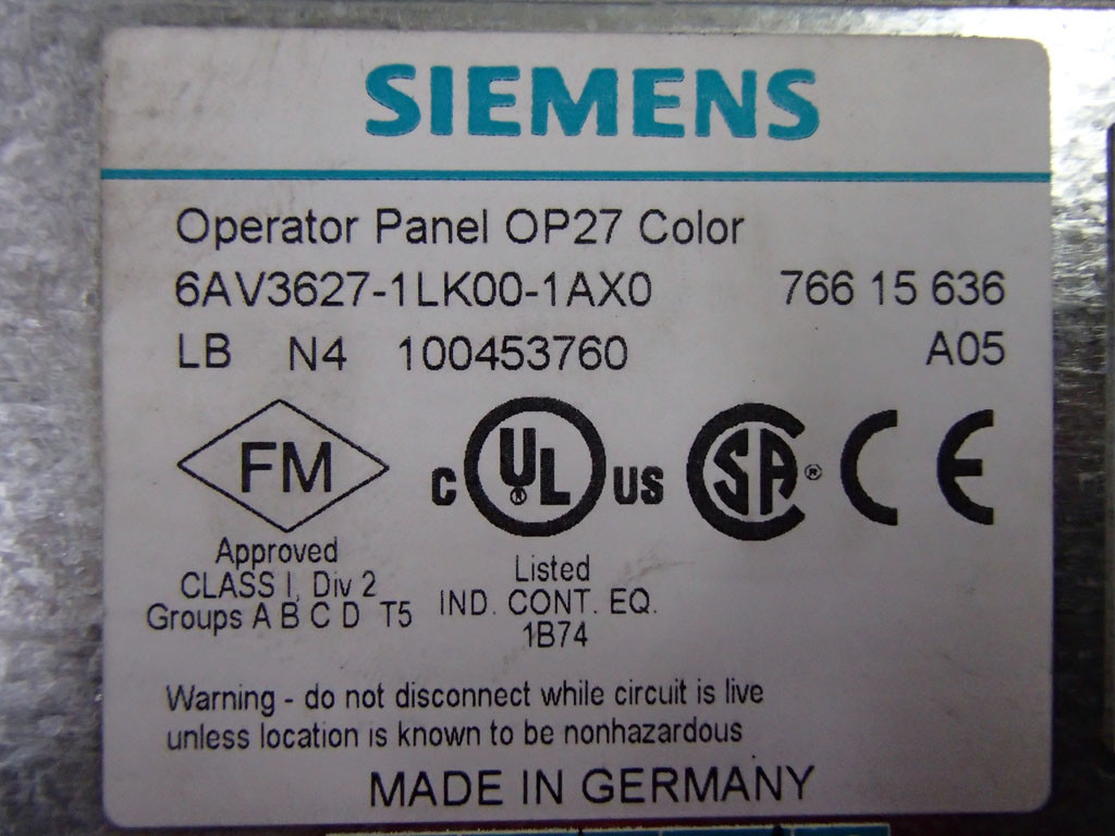 SIEMENS 6AV3627-1LK00-1AX0