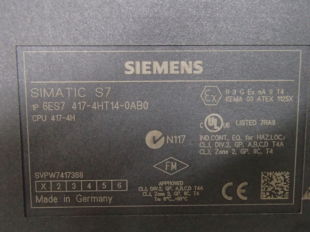 SIEMENS 6ES7417-4HT14-0AB0