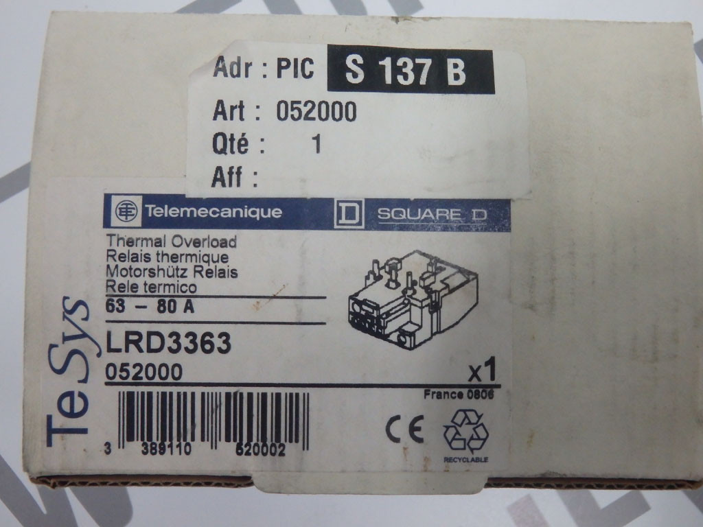 TÉLÉMÉCANIQUE  LRD3363