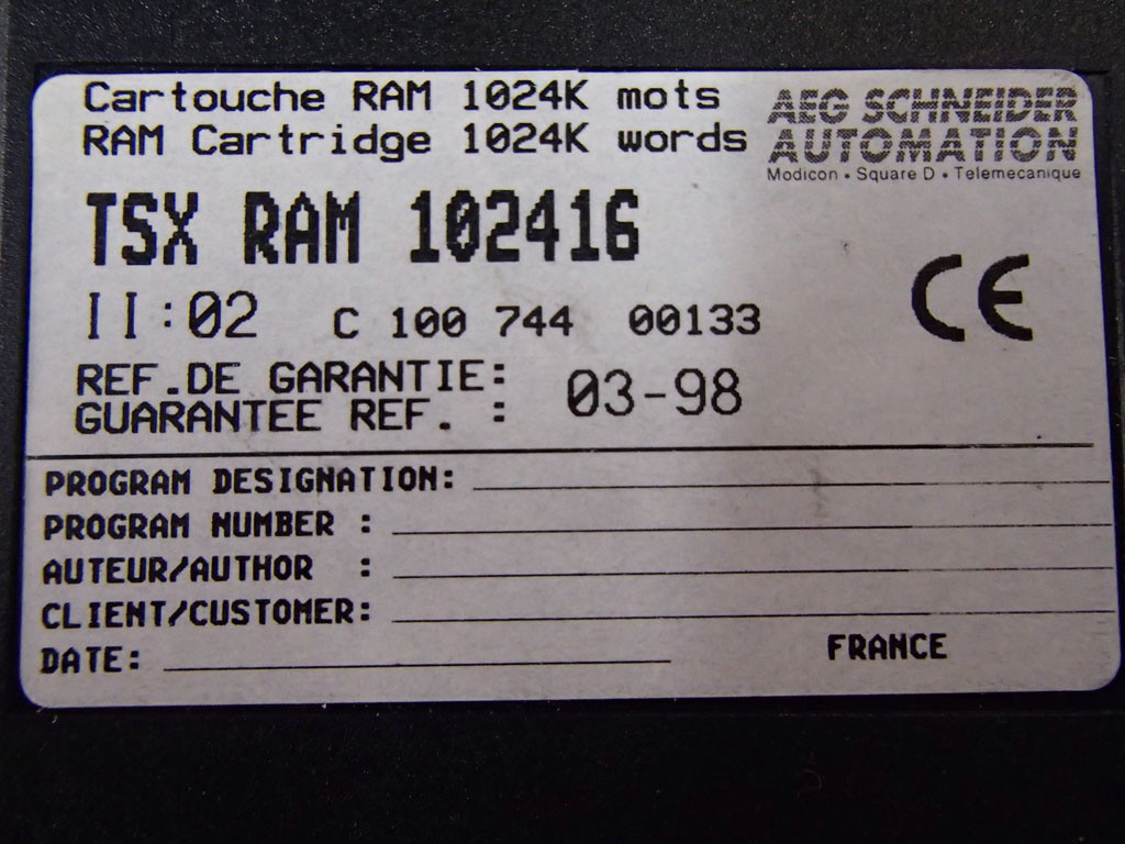 TÉLÉMÉCANIQUE  TSXRAM102416