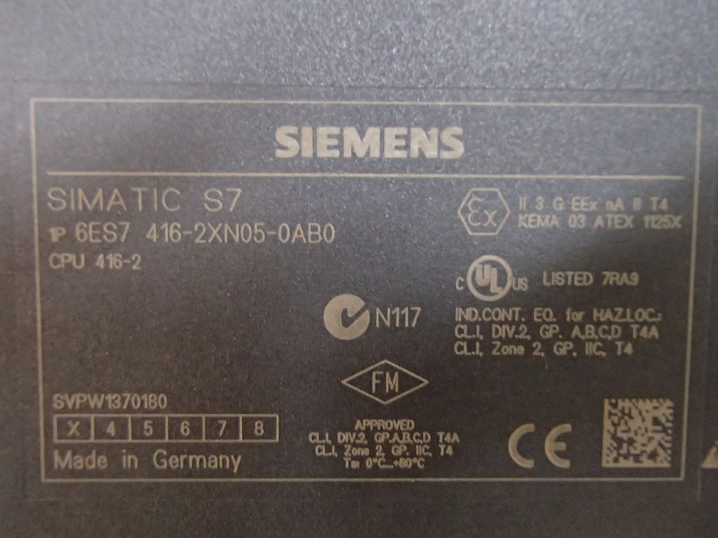 SIEMENS 6ES7416-2XN05-0AB0
