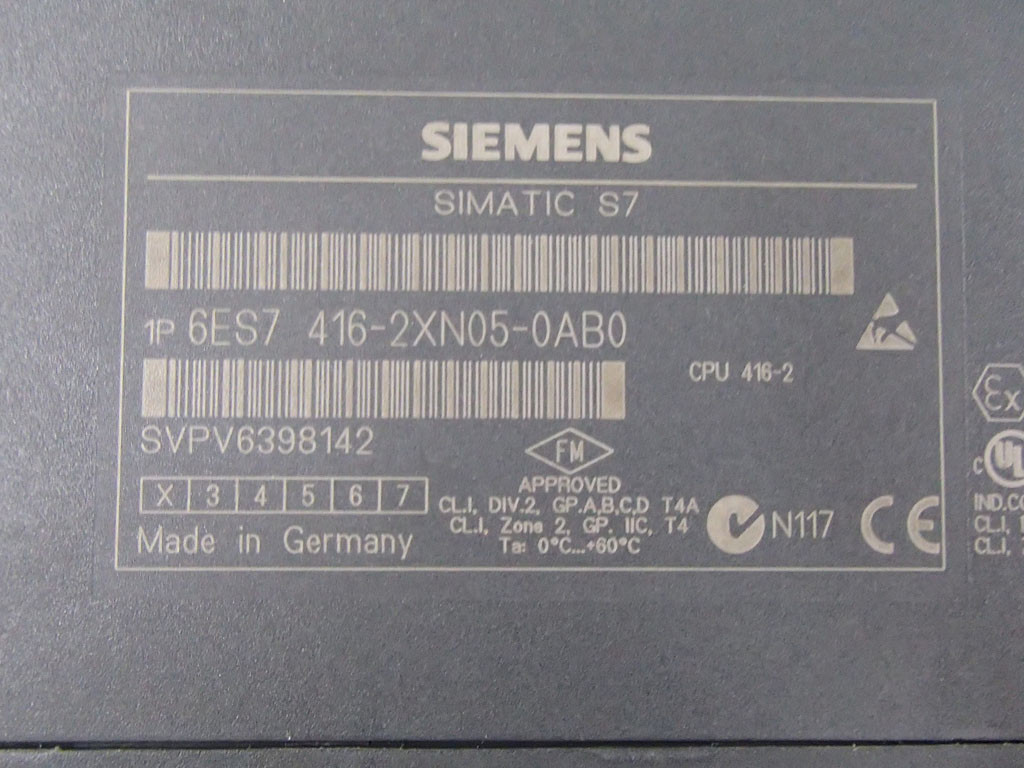 SIEMENS 6ES7416-2XN05-0AB0
