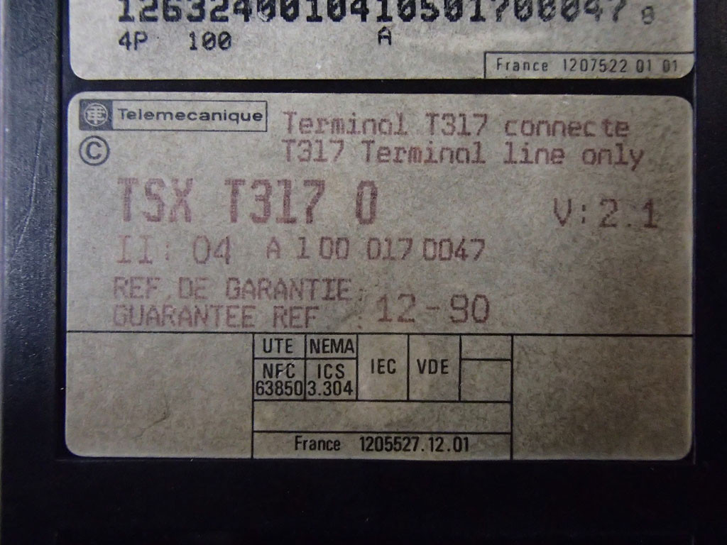 TÉLÉMÉCANIQUE  TSXT3170